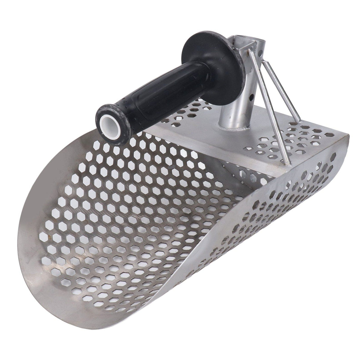 Beach Sand Scoop Metal Detecting Hunting Tool Detector Stainless Steel Hexahedron Holes Sand Scoop
