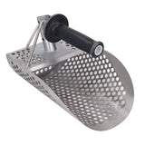 Beach Sand Scoop Metal Detecting Hunting Tool Detector Stainless Steel Hexahedron Holes Sand Scoop