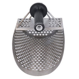Beach Sand Scoop Metal Detecting Hunting Tool Detector Stainless Steel Hexahedron Holes Sand Scoop