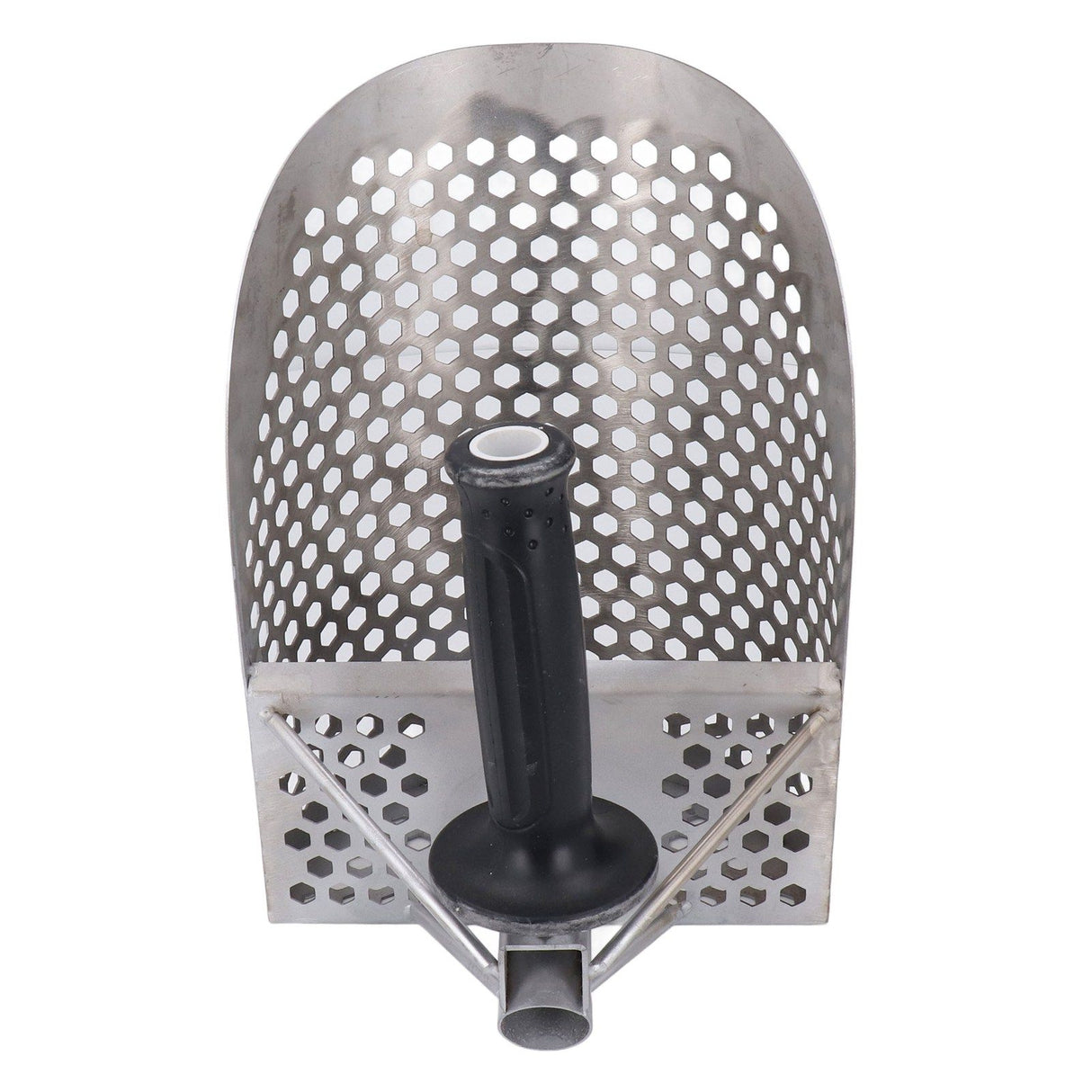 Beach Sand Scoop Metal Detecting Hunting Tool Detector Stainless Steel Hexahedron Holes Sand Scoop