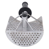Beach Sand Scoop Metal Detecting Hunting Tool Detector Stainless Steel Hexahedron Holes Sand Scoop