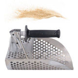 Beach Sand Scoop Metal Detecting Hunting Tool Detector Stainless Steel Hexahedron Holes Sand Scoop