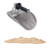 Beach Sand Scoop Metal Detecting Hunting Tool Detector Stainless Steel Hexahedron Holes Sand Scoop