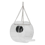Smart Camera Bird Feeder Real Time Monitoring Hanging Bird Feeders for Outdoors Garden Round - Rear View