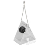 Smart Camera Bird Feeder Real Time Monitoring Hanging Bird Feeders for Outdoors Garden Triangle - Side View