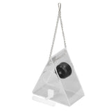 Smart Camera Bird Feeder Real Time Monitoring Hanging Bird Feeders for Outdoors Garden Triangle