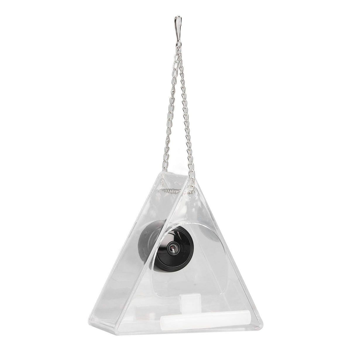 Smart Camera Bird Feeder Real Time Monitoring Hanging Bird Feeders for Outdoors Garden Triangle