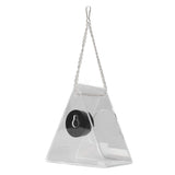 Smart Camera Bird Feeder Real Time Monitoring Hanging Bird Feeders for Outdoors Garden Triangle - Low Angle