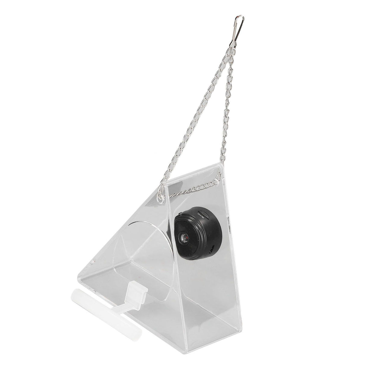 Smart Camera Bird Feeder Real Time Monitoring Hanging Bird Feeders for Outdoors Garden Triangle