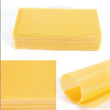 10Pcs Beeswax Sheets for Candle Making Natural Beeswax Honeycomb Foundation Sheets for Kids Adults