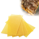 10Pcs Beeswax Sheets for Candle Making Natural Beeswax Honeycomb Foundation Sheets for Kids Adults - Rear View