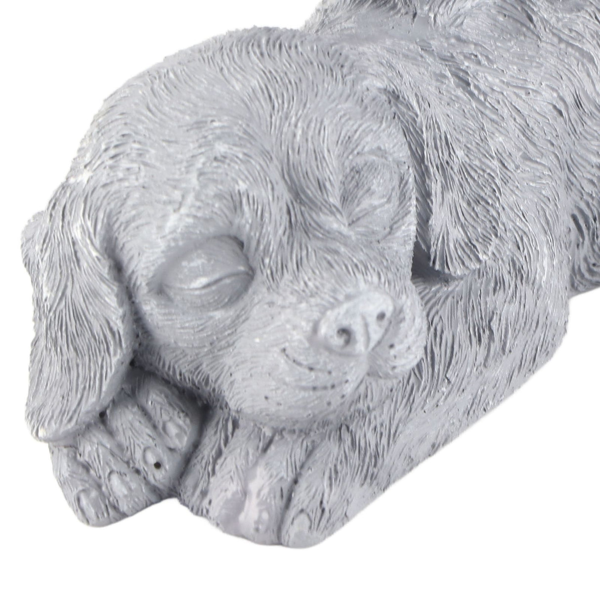 Pet Memorial Statue Resin Sleeping Pet Angel Garden Sculpture for Pet Memorial Gravestone Ornament Angel Dog