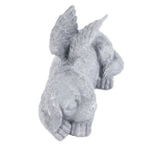 Pet Memorial Statue Resin Sleeping Pet Angel Garden Sculpture for Pet Memorial Gravestone Ornament Angel Dog - Extra Image