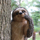 Garden Peeker Sloth Sculptures Lovely Innovative Simulation Resin Waterproof Lasting Tree Hugger Peeker Statue