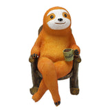 Sloth Statue Lifelike Vivid Exquisite Resin Sloth Figure Ornament Decoration for Courtyard Garden Yard - Front View