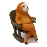 Sloth Statue Lifelike Vivid Exquisite Resin Sloth Figure Ornament Decoration for Courtyard Garden Yard - Side View