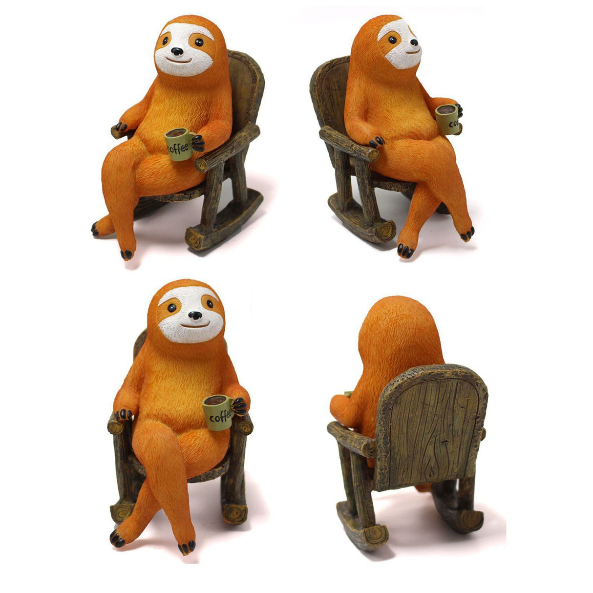 Sloth Statue Lifelike Vivid Exquisite Resin Sloth Figure Ornament Decoration for Courtyard Garden Yard