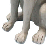 Angel Dog Memorial Statue Hand Carving Vivid Exquisite Synthetic Resin Pet Memorial Stones for Outdoor Garden - Low Angle