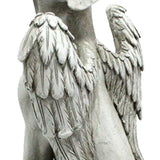 Angel Dog Memorial Statue Hand Carving Vivid Exquisite Synthetic Resin Pet Memorial Stones for Outdoor Garden - Extra Image
