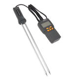 Grain Moisture Meter Tester LCD Display with Backlit Automatic Temperature Compensation Garden Tools - Rear View