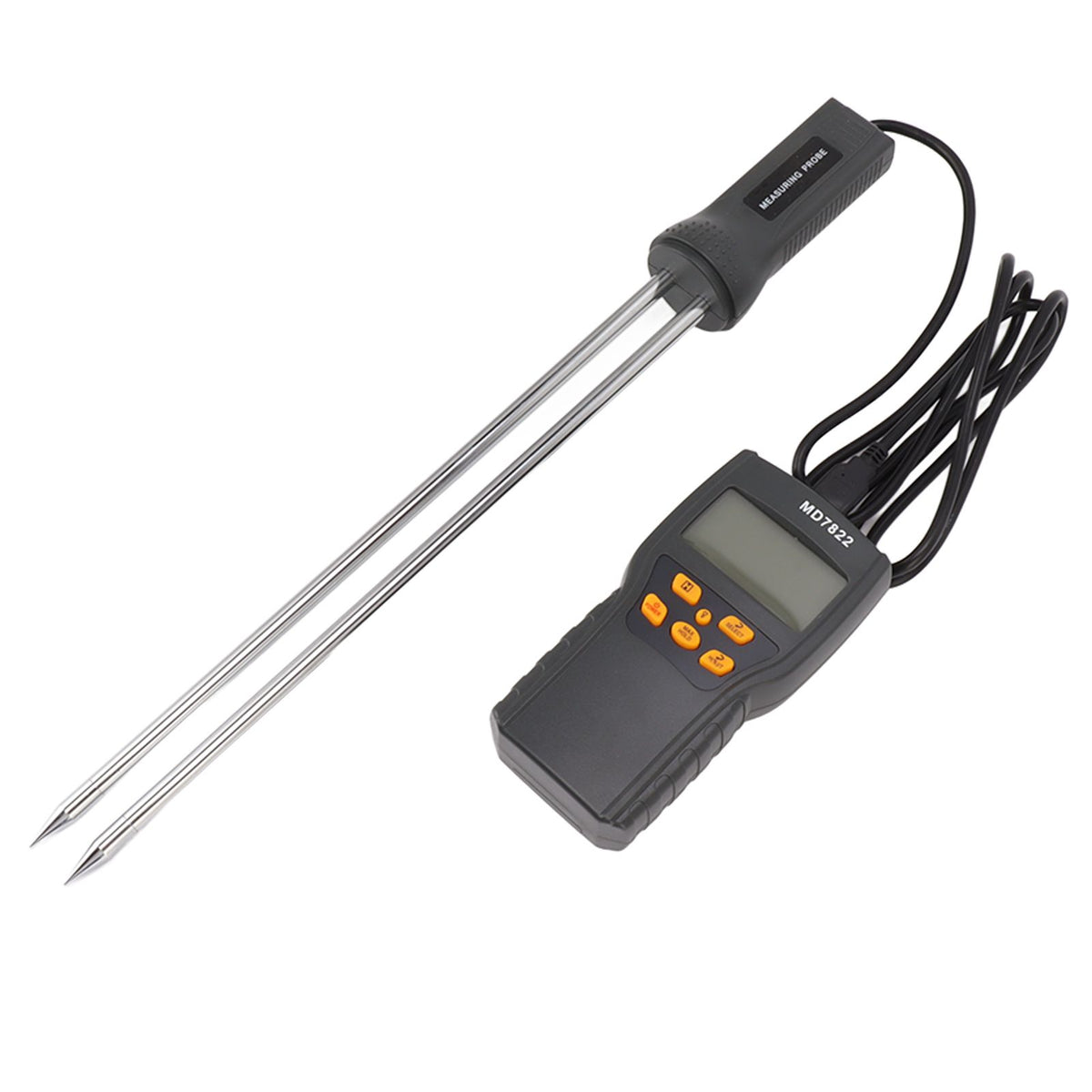 Grain Moisture Meter Tester LCD Display with Backlit Automatic Temperature Compensation Garden Tools