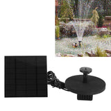 Solar Water Fountain Pump Outdoor Small Submersible Bird Bath Fountain Kit for Pond Garden Pool 120cm Lift