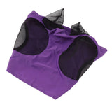 Horse Mesh Fly Mask Breathable Elastic Horse Face Mask with Ears Protection Riding Equestrian Equipment Purple
