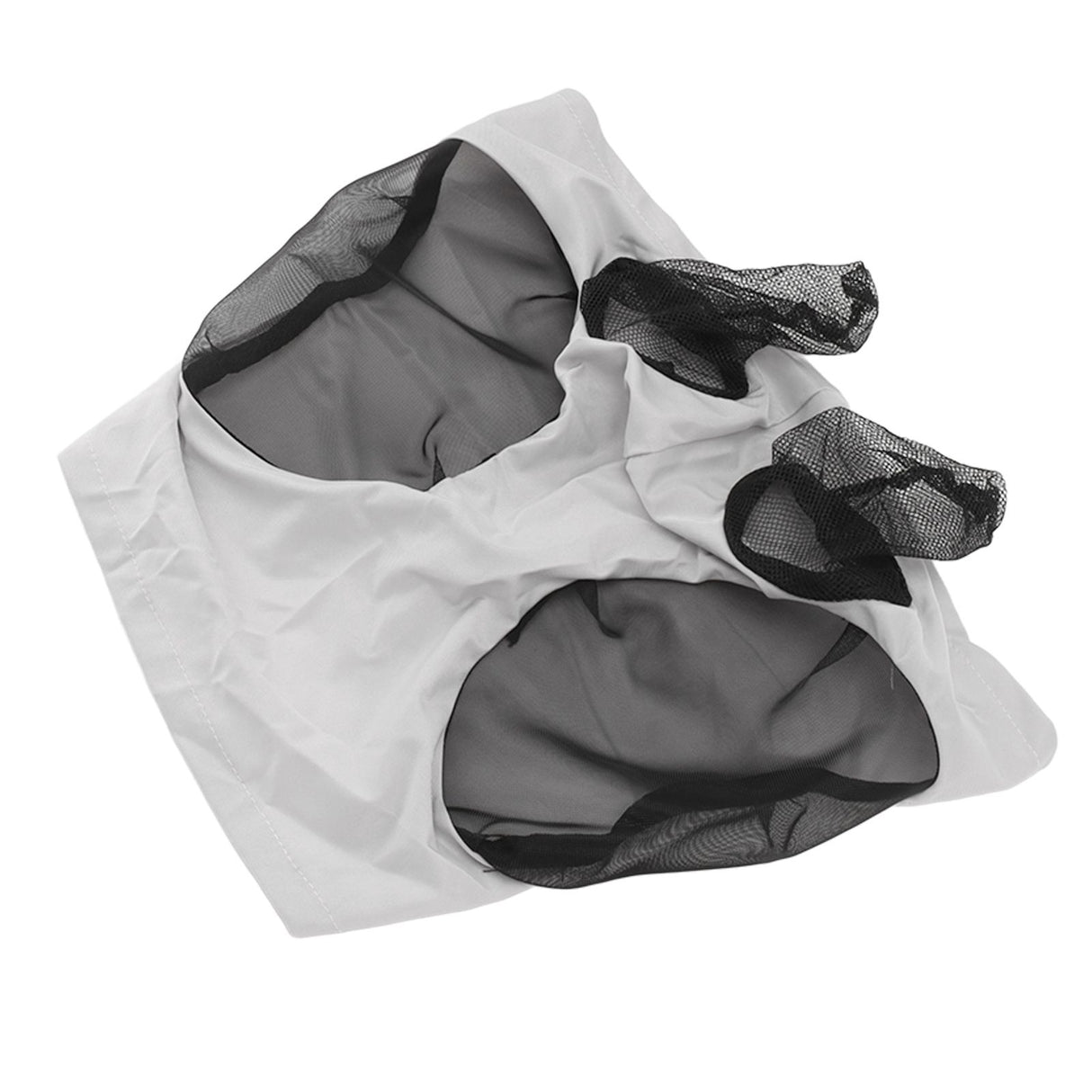 Horse Mesh Fly Mask Breathable Elastic Horse Face Mask with Ears Protection Riding Equestrian Equipment Gray