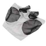 Horse Mesh Fly Mask Breathable Elastic Horse Face Mask with Ears Protection Riding Equestrian Equipment Gray - 45-Degree Angle