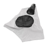 Horse Mesh Fly Mask Breathable Elastic Horse Face Mask with Ears Protection Riding Equestrian Equipment Gray