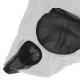 Horse Mesh Fly Mask Breathable Elastic Horse Face Mask with Ears Protection Riding Equestrian Equipment Gray