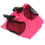 Horse Mesh Fly Mask Breathable Elastic Horse Face Mask with Ears Protection Riding Equestrian Equipment Rose Red