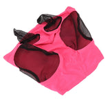 Horse Mesh Fly Mask Breathable Elastic Horse Face Mask with Ears Protection Riding Equestrian Equipment Rose Red