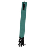 Horse Tail Protection Bag Non Woven Fabric Horsetail Guard with Fringe Hook and Loop Design Green - Front View