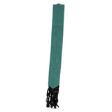 Horse Tail Protection Bag Non Woven Fabric Horsetail Guard with Fringe Hook and Loop Design Green - Low Angle