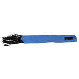 Horse Tail Protection Bag Non Woven Fabric Horsetail Guard with Fringe Hook and Loop Design Blue - Rear View