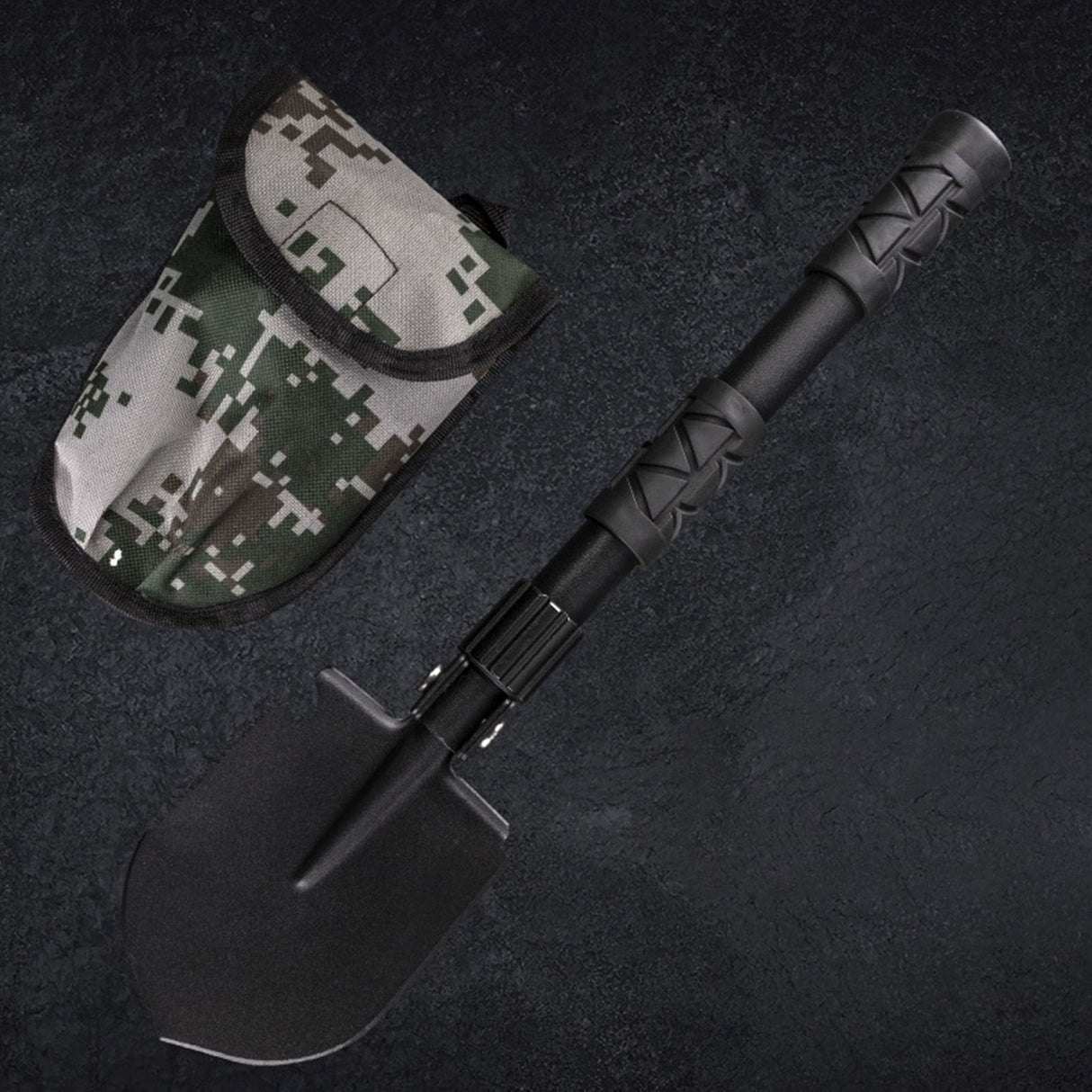 Folding Camping Shovel Alloy Steel Firefighting Shovel Entrenching Trowel Tool For Outdoor