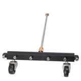 Pressure Washer Undercarriage Cleaner with 6 Nozzles 2 Extension Wands Under Car Water Broom with Swivel Wheel 4000psi Black Pavement Sprinkler - Extra Image