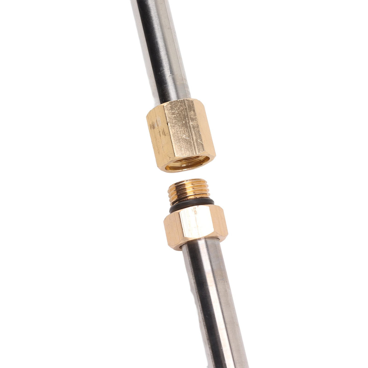 Pressure Washer Extension Wand 5 Straight Rod 3 Curve Rod Set Power Washer Lance with 6 Nozzles 1/4in Quick Connect