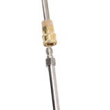 Pressure Washer Extension Wand 5 Straight Rod 3 Curve Rod Set Power Washer Lance with 6 Nozzles 1/4in Quick Connect - Extra Image