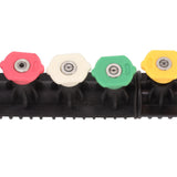 Pressure Washer Extension Wand 5 Straight Rod 3 Curve Rod Set Power Washer Lance with 6 Nozzles 1/4in Quick Connect - Extra Image