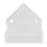 Window Bird Feeder with Suction Cup Window Acrylic Bird Feeding House Tray for Farm Garden - Low Angle