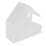 Window Bird Feeder with Suction Cup Window Acrylic Bird Feeding House Tray for Farm Garden - Extra Image