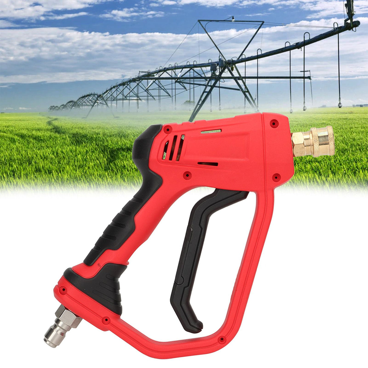 Car High Pressure Water Sprayer 4000psi 10m Spray Distance Handheld Portable Wash Sprayer for Vehicle 3/8in Quick Plug Short Sprayer
