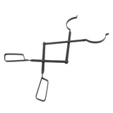 Fireplace Tong Iron Campfire Firewood Tong Log Grabber with Enlarging Clamp for Indoor Outdoor