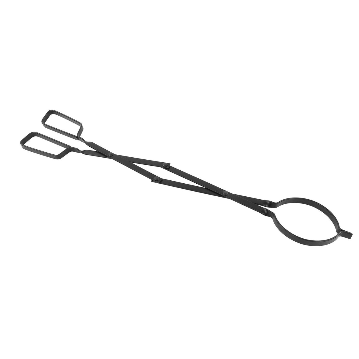 Fireplace Tong Iron Campfire Firewood Tong Log Grabber with Enlarging Clamp for Indoor Outdoor