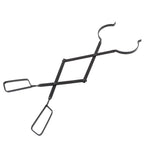 Fireplace Tong Iron Campfire Firewood Tong Log Grabber with Enlarging Clamp for Indoor Outdoor