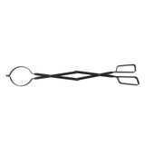 Fireplace Tong Iron Campfire Firewood Tong Log Grabber with Enlarging Clamp for Indoor Outdoor