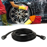 9m High Pressure Washer Hose Car Wash Hose Explosion Proof PVC Rubber Water Cleaning Extension Pipe 2 End M22 Insert 15MM - Extra Image