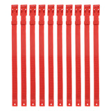 10PCS Goat Collar PU 23 Inch Adjustable Livestock Collar for Farm Animal Cow Horse Sheep Red